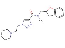 N-(2,3-dihydro-1-benzofuran-2-ylmethyl)-N-methyl-1-[2-(1-piperidinyl)ethyl]-1H-1,2,3-triazole-4-carboxamide