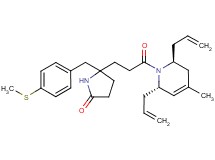 5-{3-[(2S*,6S*)-2,6-diallyl-4-methyl-3,6-dihydro-1(2H)-pyridinyl]-3-oxopropyl}-5-[4-(methylthio)benzyl]-2-pyrrolidinone