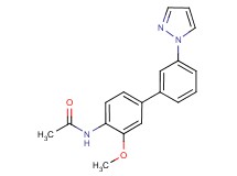 N-[3-methoxy-3'-(1H-pyrazol-1-yl)biphenyl-4-yl]acetamide