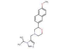 4-[(1-isopropyl-1H-imidazol-5-yl)methyl]-2-(6-methoxy-2-naphthyl)morpholine
