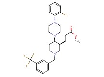 methyl 3-{(3S*,4R*)-4-[4-(2-fluorophenyl)-1-piperazinyl]-1-[3-(trifluoromethyl)benzyl]-3-piperidinyl}propanoate