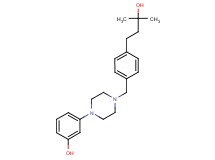 3-{4-[4-(3-hydroxy-3-methylbutyl)benzyl]-1-piperazinyl}phenol