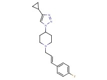 4-(4-cyclopropyl-1H-1,2,3-triazol-1-yl)-1-[(2E)-3-(4-fluorophenyl)prop-2-en-1-yl]piperidine