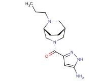3-{[(1R*,5R*)-6-propyl-3,6-diazabicyclo[3.2.2]non-3-yl]carbonyl}-1H-pyrazol-5-amine