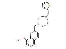 8-methoxy-2-{[4-(2-thienylmethyl)-1,4-diazepan-1-yl]methyl}quinoline