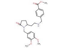 methyl 4-[({2-[1-(3,4-dimethoxybenzyl)-5-oxo-2-pyrrolidinyl]ethyl}amino)methyl]benzoate