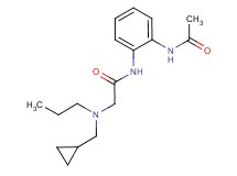 N-[2-(acetylamino)phenyl]-2-[(cyclopropylmethyl)(propyl)amino]acetamide