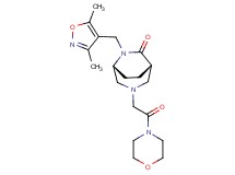 (1S*,5R*)-6-[(3,5-dimethylisoxazol-4-yl)methyl]-3-(2-morpholin-4-yl-2-oxoethyl)-3,6-diazabicyclo[3.2.2]nonan-7-one