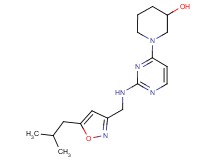 1-(2-{[(5-isobutylisoxazol-3-yl)methyl]amino}pyrimidin-4-yl)piperidin-3-ol