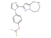 2-{1-[4-(difluoromethoxy)phenyl]-1H-imidazol-2-yl}-5,6,7,8-tetrahydro-4H-pyrazolo[1,5-a][1,4]diazepine hydrochloride