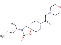 3-(1-methylbutyl)-8-(morpholin-4-ylacetyl)-1-oxa-3,8-diazaspiro[4.5]decan-2-one