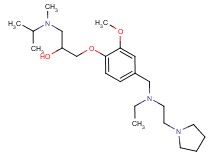 1-[4-({ethyl[2-(1-pyrrolidinyl)ethyl]amino}methyl)-2-methoxyphenoxy]-3-[isopropyl(methyl)amino]-2-propanol
