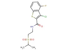 3-chloro-4-fluoro-N-[2-(isopropylsulfonyl)ethyl]-1-benzothiophene-2-carboxamide