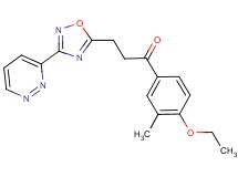 1-(4-ethoxy-3-methylphenyl)-3-[3-(3-pyridazinyl)-1,2,4-oxadiazol-5-yl]-1-propanone