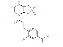4-{2-[rel-(4aR,7aS)-6,6-dioxidohexahydrothieno[3,4-b]pyrazin-1(2H)-yl]-2-oxoethoxy}-3-methylbenzoic acid hydrochloride