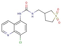 N-(8-chloroquinolin-5-yl)-N'-[(1,1-dioxidotetrahydro-3-thienyl)methyl]urea