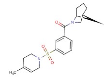 (1R*,5S*)-6-{3-[(4-methyl-3,6-dihydropyridin-1(2H)-yl)sulfonyl]benzoyl}-6-azabicyclo[3.2.1]octane