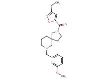 2-[(3-ethyl-5-isoxazolyl)carbonyl]-7-(3-methoxybenzyl)-2,7-diazaspiro[4.5]decane