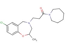 4-[3-(1-azepanyl)-3-oxopropyl]-7-chloro-2-methyl-2,3,4,5-tetrahydro-1,4-benzoxazepine