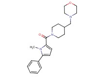 4-({1-[(1-methyl-5-phenyl-1H-pyrrol-2-yl)carbonyl]-4-piperidinyl}methyl)morpholine