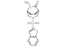(1S*,5R*)-3-(1-benzothien-2-ylsulfonyl)-6-methyl-3,6-diazabicyclo[3.2.2]nonan-7-one