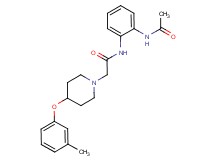 N-[2-(acetylamino)phenyl]-2-[4-(3-methylphenoxy)piperidin-1-yl]acetamide
