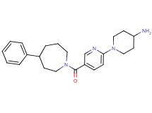 1-{5-[(4-phenylazepan-1-yl)carbonyl]pyridin-2-yl}piperidin-4-amine