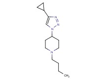 1-butyl-4-(4-cyclopropyl-1H-1,2,3-triazol-1-yl)piperidine