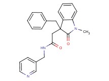 2-(3-benzyl-1-methyl-2-oxo-2,3-dihydro-1H-indol-3-yl)-N-(pyridin-3-ylmethyl)acetamide