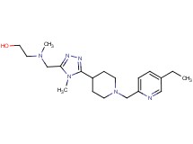 2-[[(5-{1-[(5-ethylpyridin-2-yl)methyl]piperidin-4-yl}-4-methyl-4H-1,2,4-triazol-3-yl)methyl](methyl)amino]ethanol