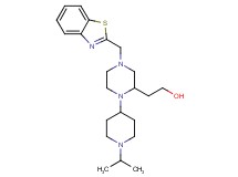 2-[4-(1,3-benzothiazol-2-ylmethyl)-1-(1-isopropyl-4-piperidinyl)-2-piperazinyl]ethanol