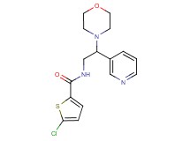 5-chloro-N-(2-morpholin-4-yl-2-pyridin-3-ylethyl)thiophene-2-carboxamide