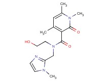 N-(2-hydroxyethyl)-1,4,6-trimethyl-N-[(1-methyl-1H-imidazol-2-yl)methyl]-2-oxo-1,2-dihydropyridine-3-carboxamide