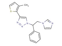 1-[2-(1H-imidazol-1-yl)-1-phenylethyl]-4-(3-methyl-2-thienyl)-1H-1,2,3-triazole