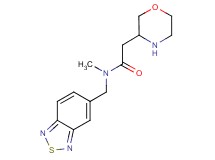 N-(2,1,3-benzothiadiazol-5-ylmethyl)-N-methyl-2-(3-morpholinyl)acetamide hydrochloride