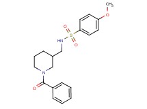N-[(1-benzoyl-3-piperidinyl)methyl]-4-methoxybenzenesulfonamide