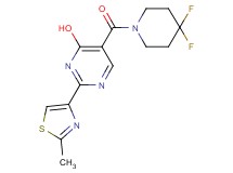 5-[(4,4-difluoropiperidin-1-yl)carbonyl]-2-(2-methyl-1,3-thiazol-4-yl)pyrimidin-4-ol