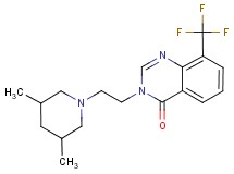 3-[2-(3,5-dimethylpiperidin-1-yl)ethyl]-8-(trifluoromethyl)quinazolin-4(3H)-one