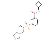 N-cyclobutyl-3-{[methyl(tetrahydrofuran-3-ylmethyl)amino]sulfonyl}benzamide