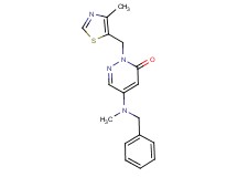 5-[benzyl(methyl)amino]-2-[(4-methyl-1,3-thiazol-5-yl)methyl]-3(2H)-pyridazinone