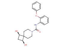 (1R*,3S*)-1,3-dihydroxy-N-(2-phenoxyphenyl)-7-azaspiro[3.5]nonane-7-carboxamide