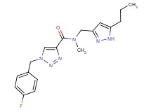 1-(4-fluorobenzyl)-N-methyl-N-[(5-propyl-1H-pyrazol-3-yl)methyl]-1H-1,2,3-triazole-4-carboxamide