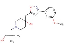 1-(3-hydroxy-2,2-dimethylpropyl)-4-{[3-(3-methoxyphenyl)-5-isoxazolyl]methyl}-4-piperidinol