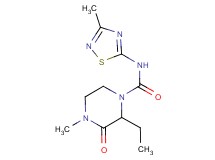 2-ethyl-4-methyl-N-(3-methyl-1,2,4-thiadiazol-5-yl)-3-oxopiperazine-1-carboxamide