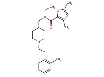 N-ethyl-3,5-dimethyl-N-({1-[2-(2-methylphenyl)ethyl]-4-piperidinyl}methyl)-2-furamide