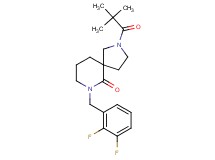7-(2,3-difluorobenzyl)-2-(2,2-dimethylpropanoyl)-2,7-diazaspiro[4.5]decan-6-one