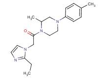 1-[(2-ethyl-1H-imidazol-1-yl)acetyl]-2-methyl-4-(4-methylphenyl)piperazine