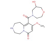 10-[(6-hydroxy-1,4-oxazepan-4-yl)carbonyl]-9-methoxy-2,3,4,5-tetrahydropyrido[1,2-d][1,4]diazepin-7(1H)-one hydrochloride