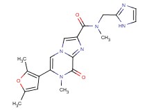 6-(2,5-dimethyl-3-furyl)-N-(1H-imidazol-2-ylmethyl)-N,7-dimethyl-8-oxo-7,8-dihydroimidazo[1,2-a]pyrazine-2-carboxamide