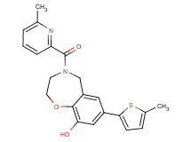 4-[(6-methylpyridin-2-yl)carbonyl]-7-(5-methyl-2-thienyl)-2,3,4,5-tetrahydro-1,4-benzoxazepin-9-ol